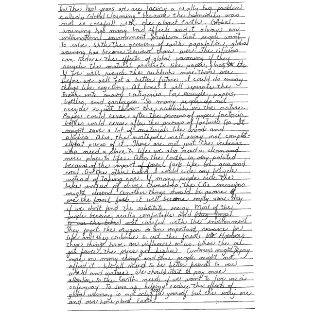 Student writing samples with errors Student writing samples with errors picture