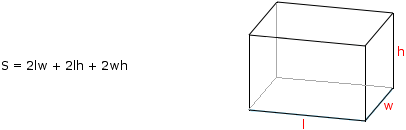 Surface Area of a Right Rectangular Pyramid