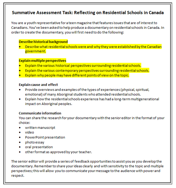 Indian residential school essay