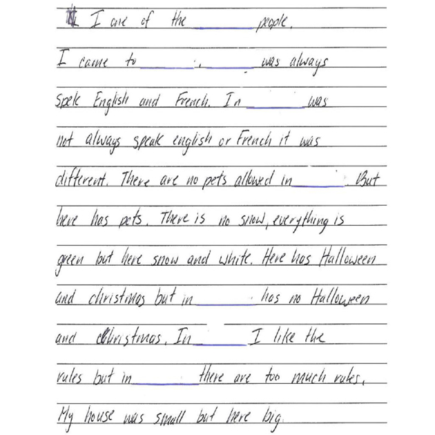 grade 5 essay examples