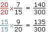 Example one: fractions with a common denominator