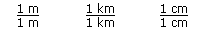 Equivalent forms of 1