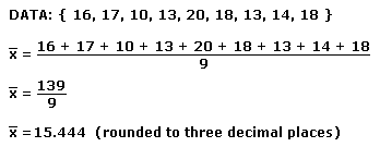 Arithmetic Mean example