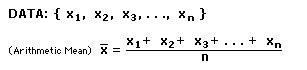 Arithmetic Mean formula