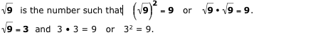 Example (square root) x = 9