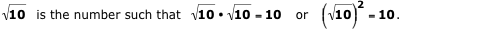 Example (square root) x = 10