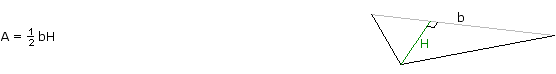 Area of a triangle formula