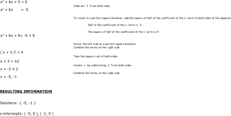 Example One - Solution