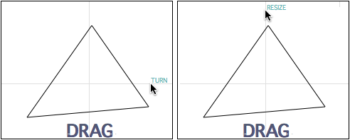 Turn - Re-Size Indicator examples