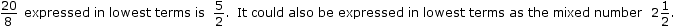 Improper fraction answer