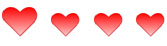 Un grand coeur, trois petits coeurs. Un grand coeur, trois petits coeurs. Un grand coeur trois petits coeurs