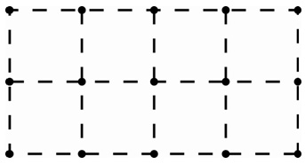 Rectangle de 4 points par 2 points
