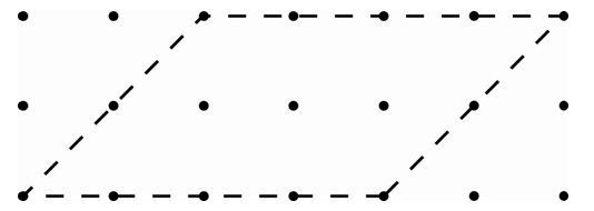 Rectangle de 4 points sur 2 points