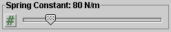 Spring Constant Slider
