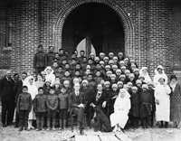 Pupils and staff, St. Paul’s School, Blood Reserve, 1924